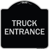 Traffic Entrance Sign Truck Entrance