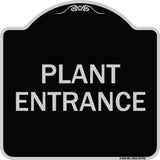 Traffic Entrance Sign Plant Entrance