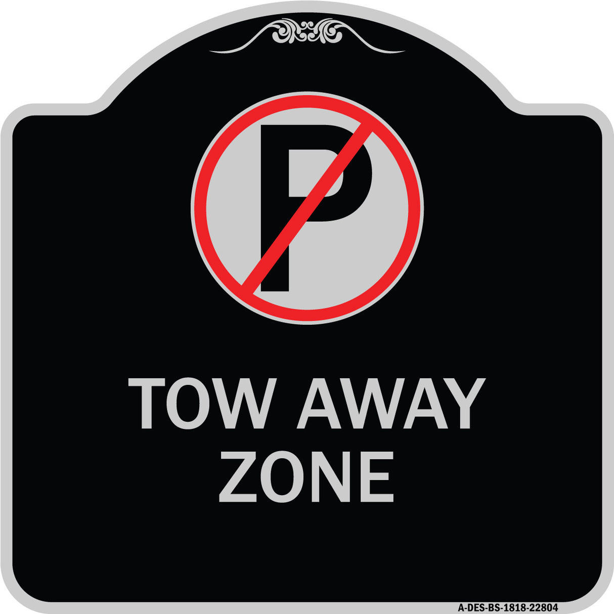 Tow Away Zone (No Parking Symbol)