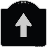 Straight Thru Sign - Straight Thru (Symbol) Sign