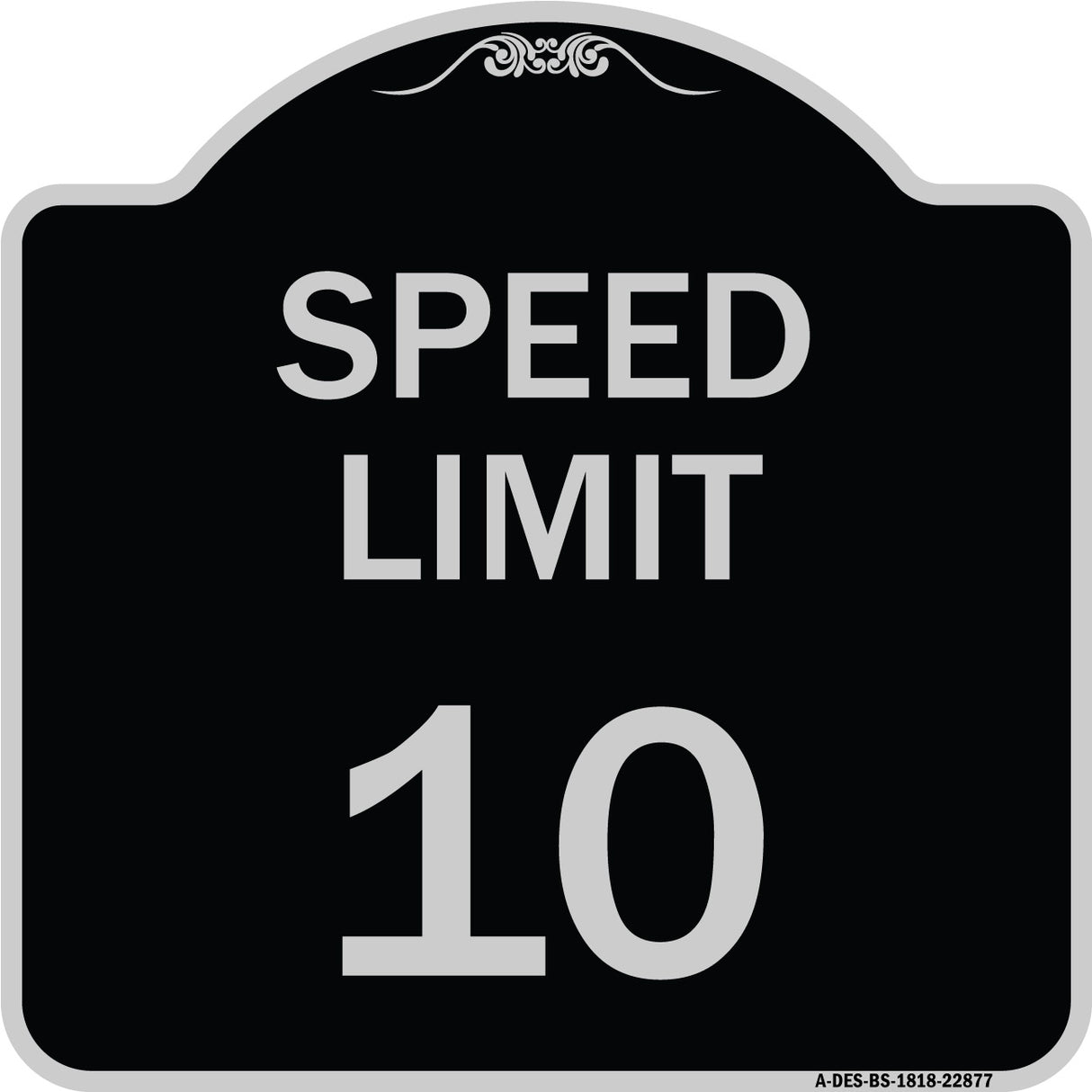 Speed Reduction Sign Speed Limit 10 Mph
