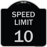 Speed Reduction Sign Speed Limit 10 Mph