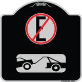Spanish Parking Control Sign No Estacionar (No Parking) (With Symbol)