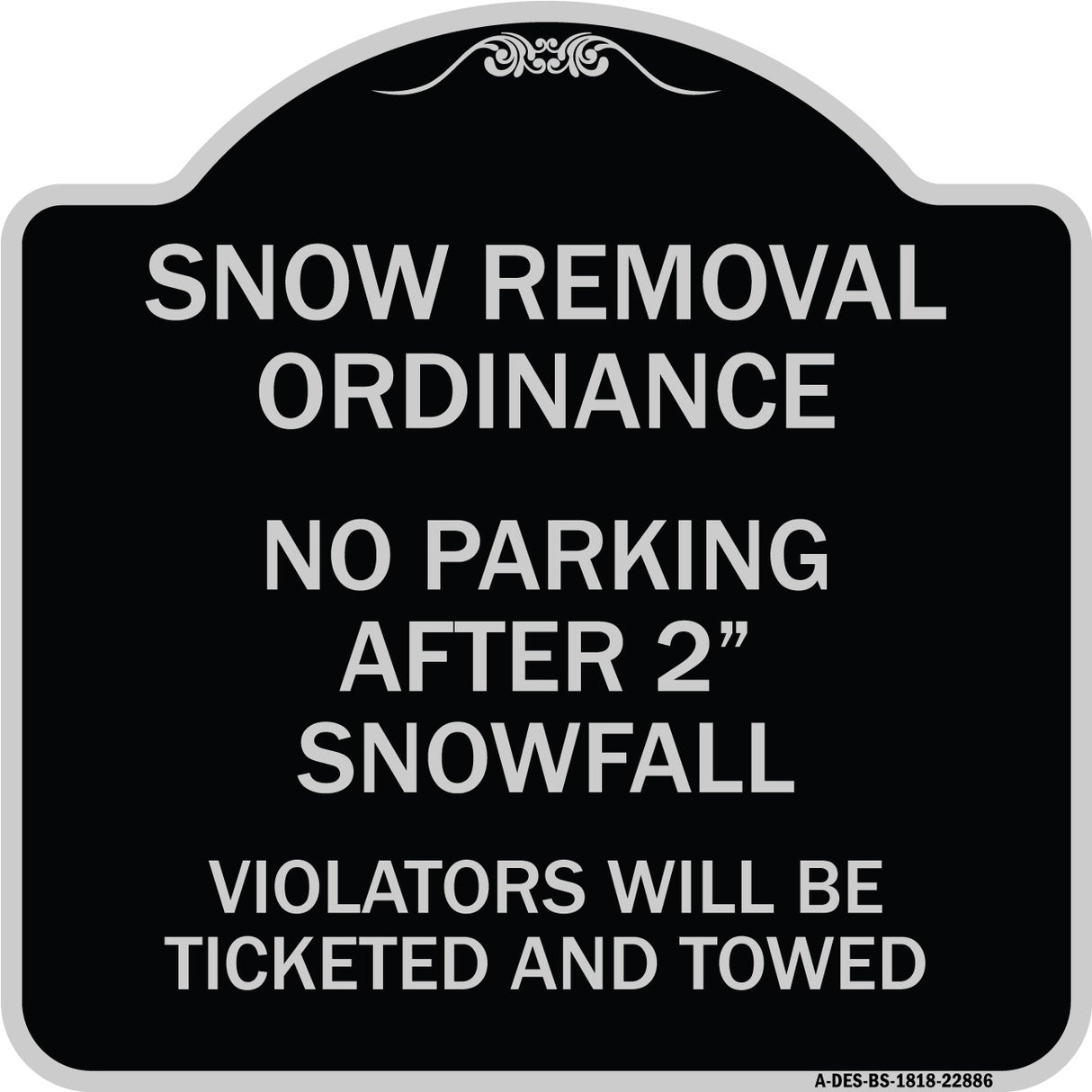 Snow Removal Ordinance - No Parking After 2 Snowfall
