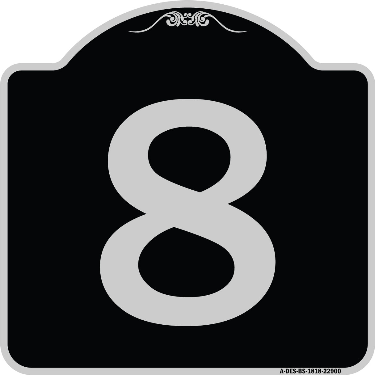Sign with Number '8
