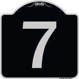 Sign with Number '7