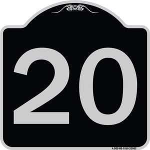 Sign with Number '20