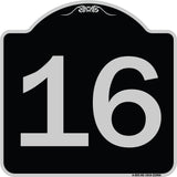 Sign with Number '16