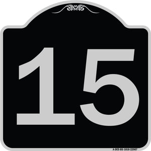 Sign with Number '15