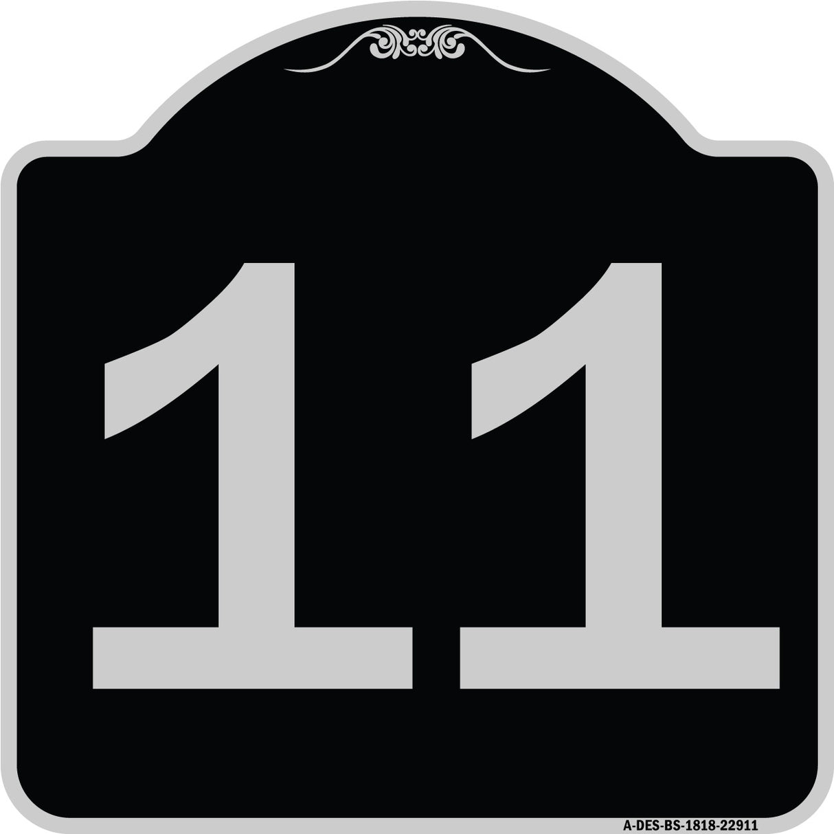 Sign with Number '11