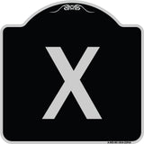Sign with Letter X