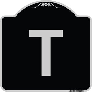 Sign with Letter T