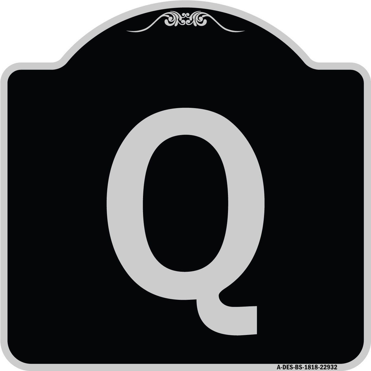 Sign with Letter Q