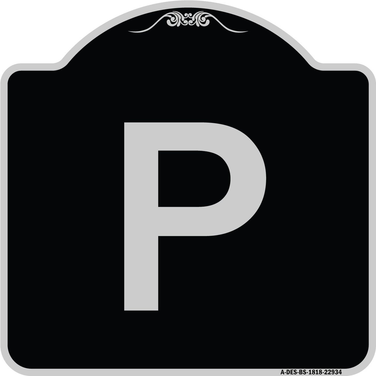 Sign with Letter P