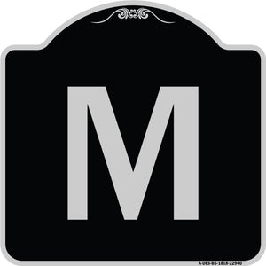 Sign with Letter M