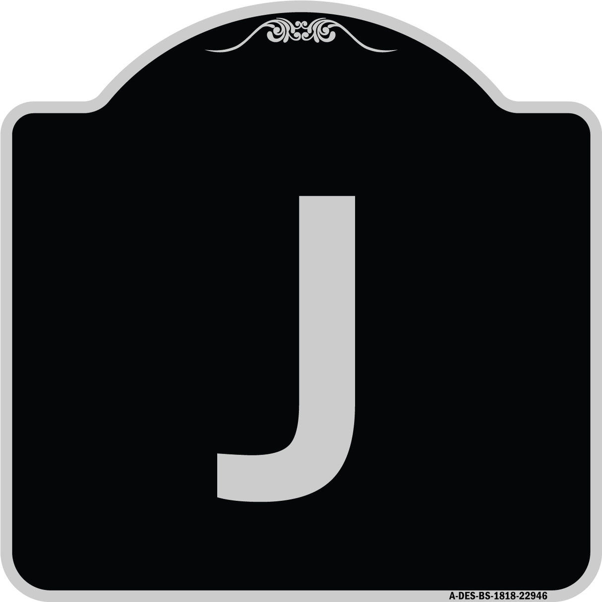 Sign with Letter J