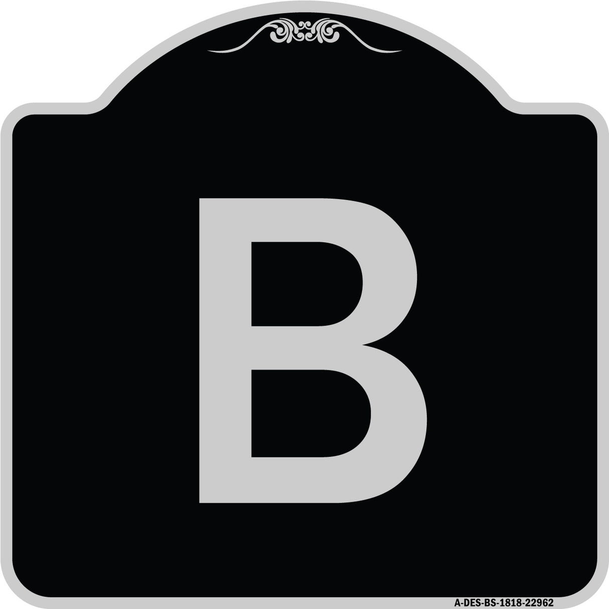 Sign with Letter B