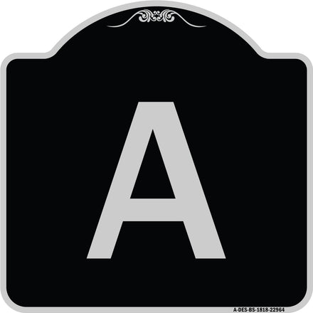 Sign with Letter A