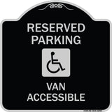 Reserved Parking Van Accessible with Symbol