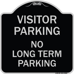 Reserved Parking Sign Visitor Parking No Long-Term Parking