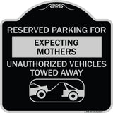 Reserved Parking for Expecting Mothers Unauthorized Vehicles Towed Away
