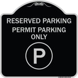 Reserved Parking - Permit Parking Only with Symbol