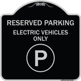 Reserved Parking - Electric Vehicles Only (With Parking Symbol)