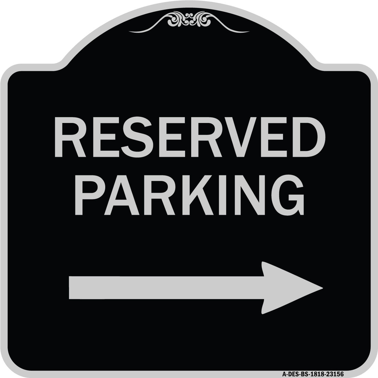 Reserved Parking (Right Arrow)