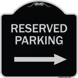 Reserved Parking (Right Arrow)