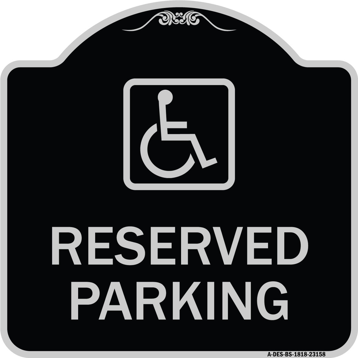 Reserved Parking (Handicapped Symbol) (Blue)