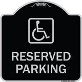 Reserved Parking (Handicapped Symbol) (Blue)