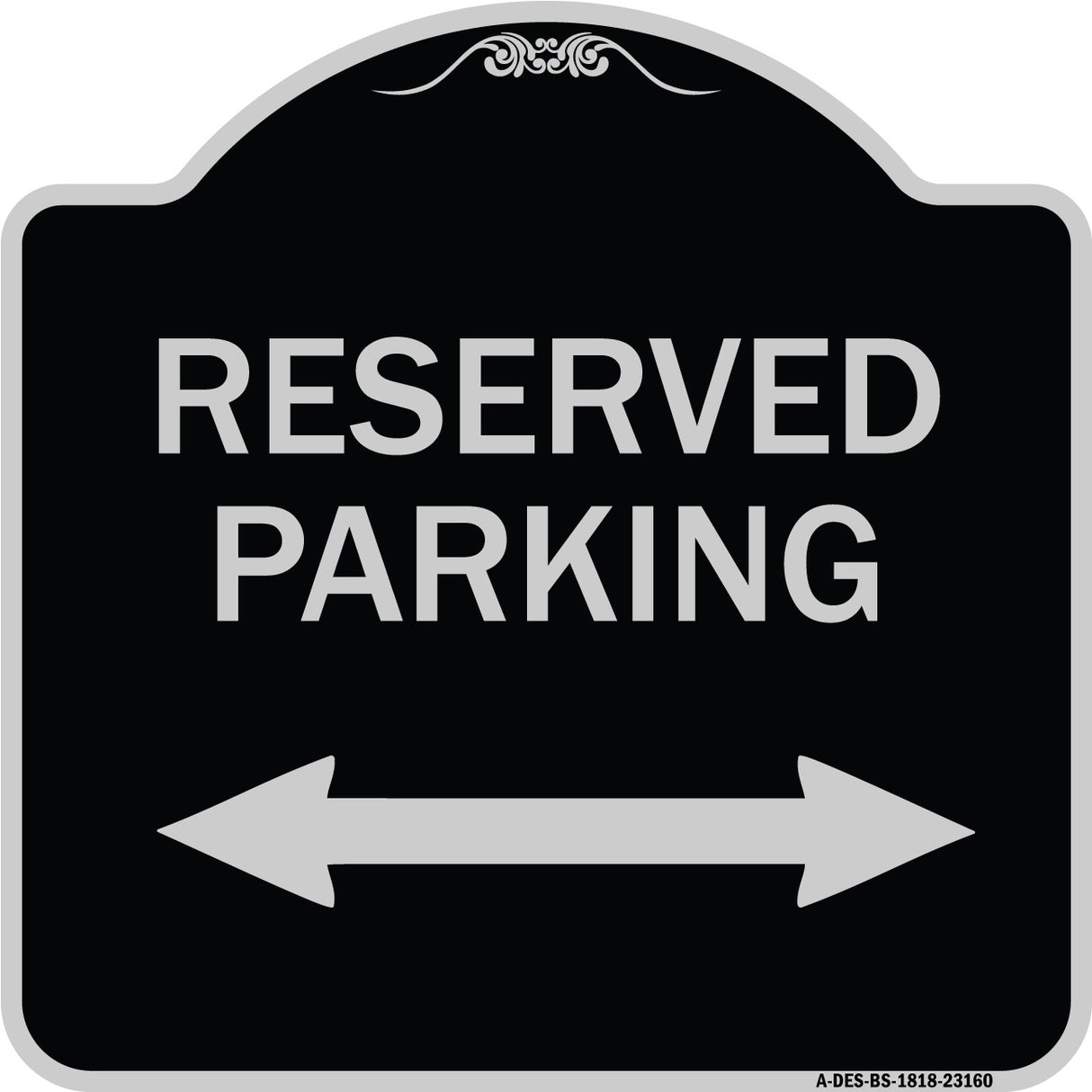 Reserved Parking (Arrow Pointing Left and Right)
