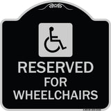 Reserved for Wheelchairs with Graphic