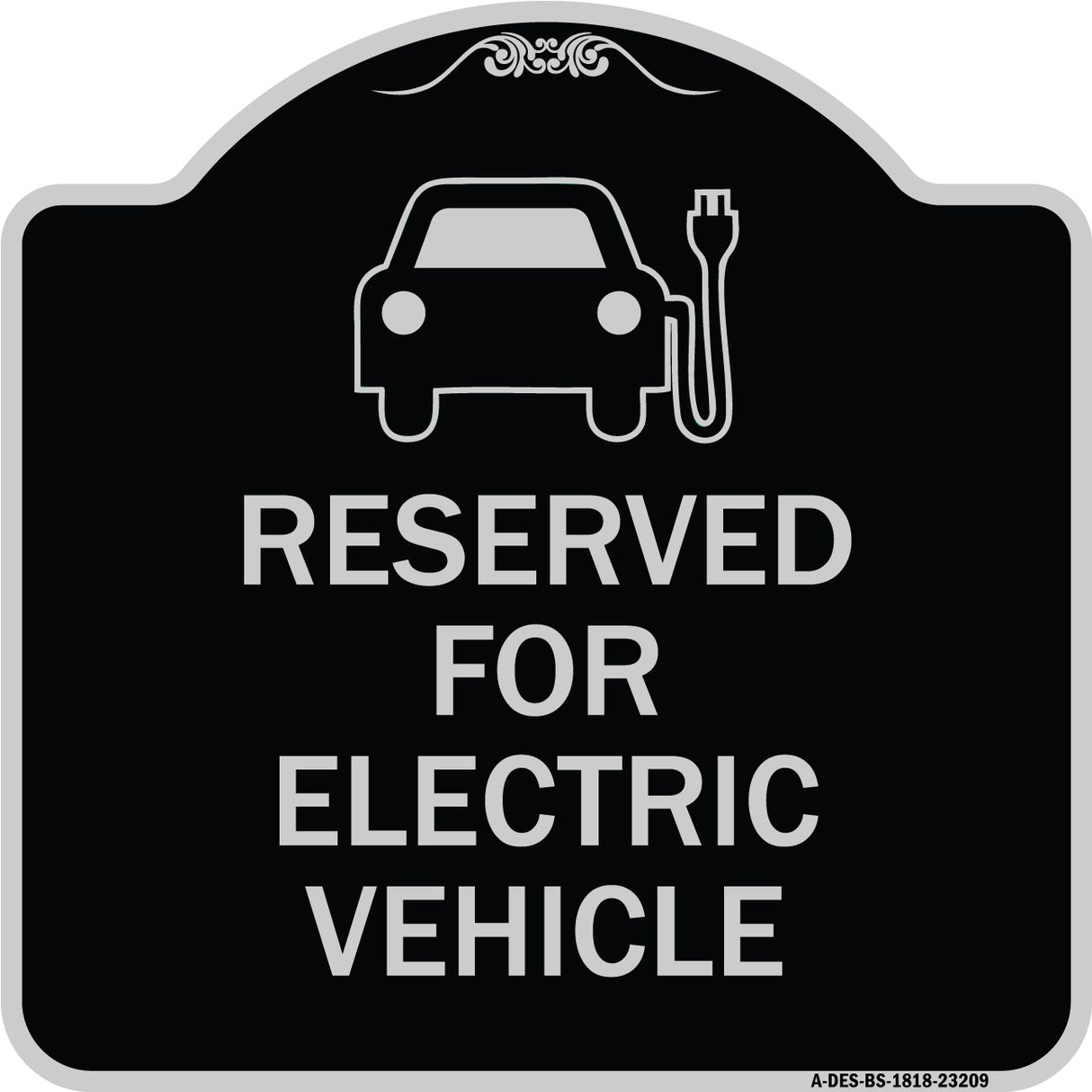Reserved for Electric Vehicle (With Graphic)