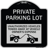 Private Parking Lot Unauthorized Vehicles Towed at Owner Expense