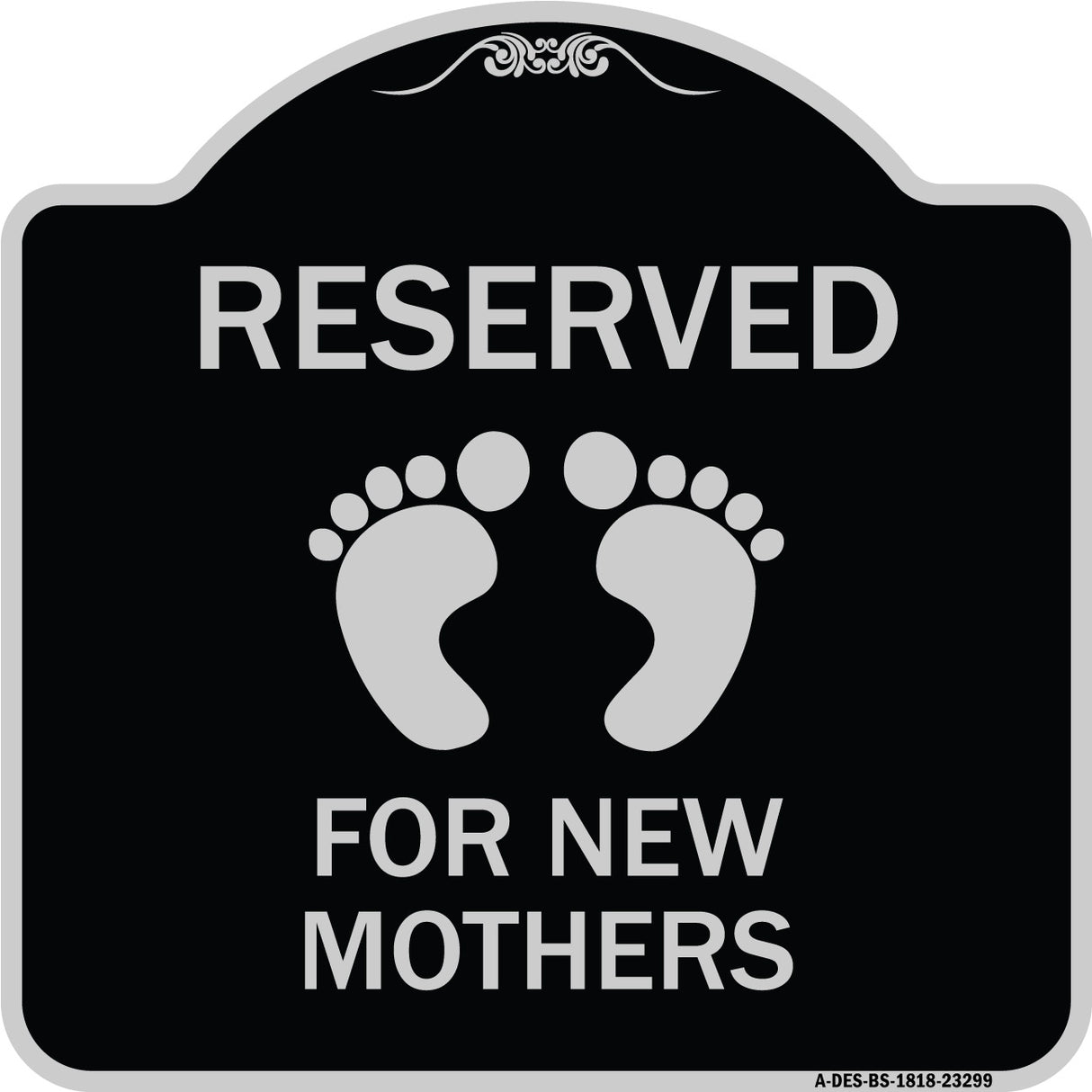 Pink Reserved Parking for New Mothers