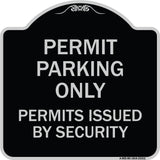 Permit Parking Only Permits Issued by Security