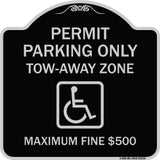 Permit Parking Only Tow-Away Zone Maximum Fine