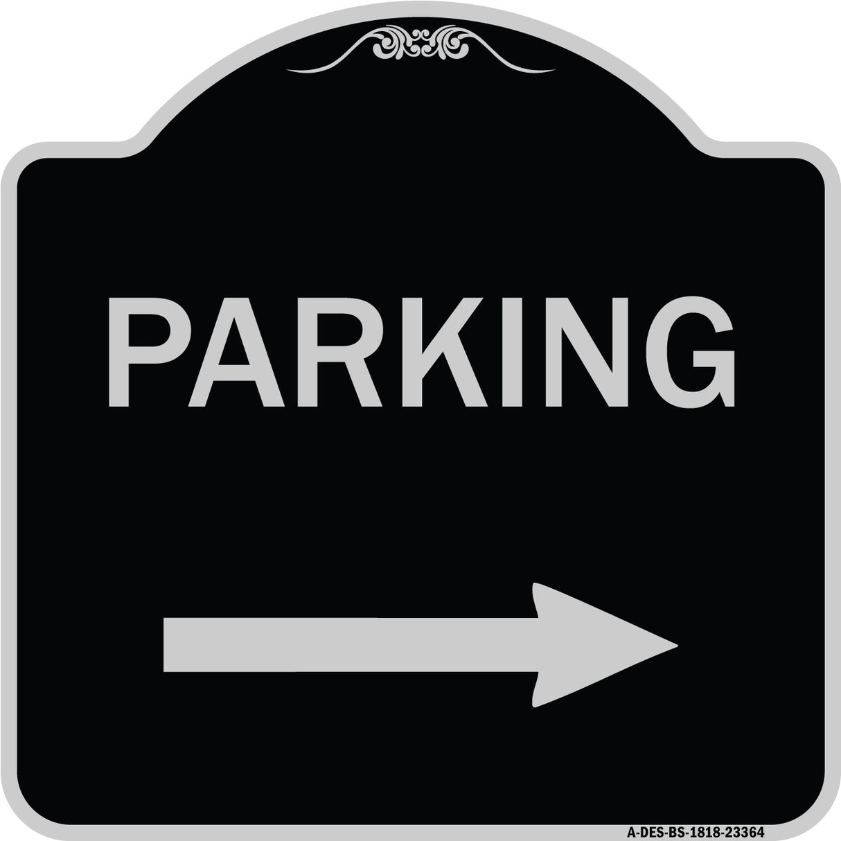 Parking Sign (Right Arrow)
