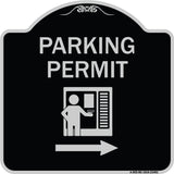 Parking Permit (With Right Arrow Symbol)