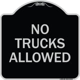 Parking Lot Sign No Trucks Allowed