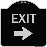 Parking Lot Sign Exit Sign (Right Arrow)