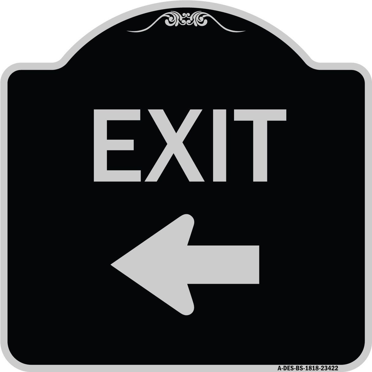 Parking Lot Sign Exit Sign (Left Arrow)