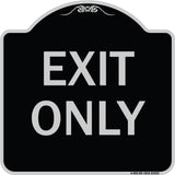 Parking Lot Sign Exit Only