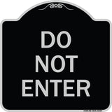 Parking Lot Sign Do Not Enter