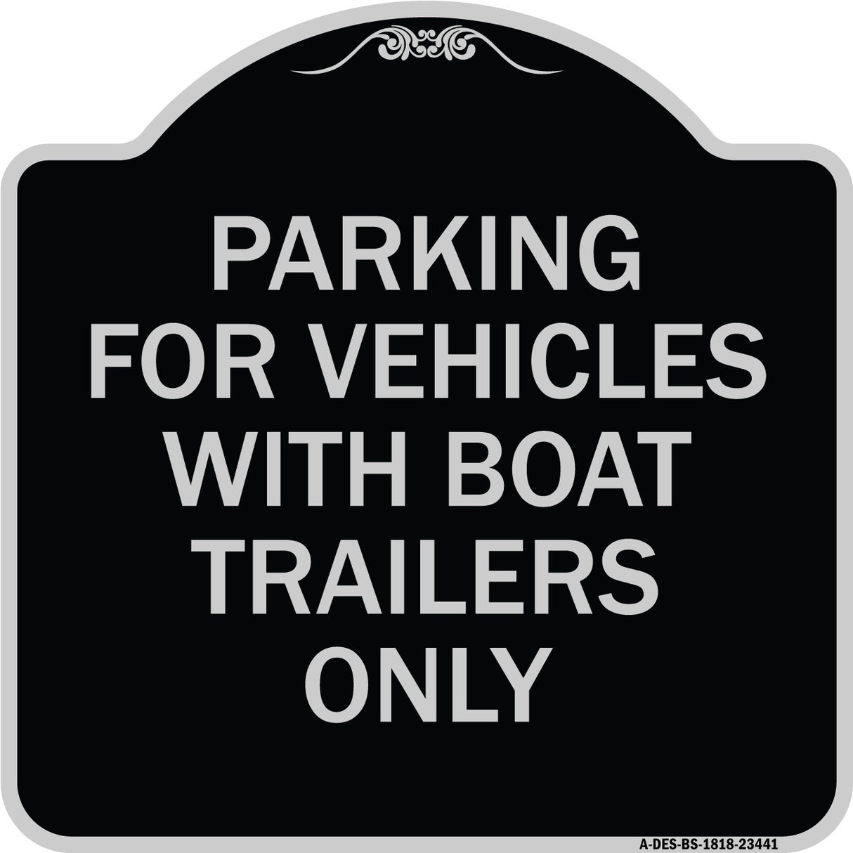 Parking for Vehicles with Boat Trailers Only