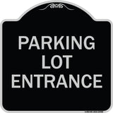 Parking Entrance Sign Parking Lot Entrance