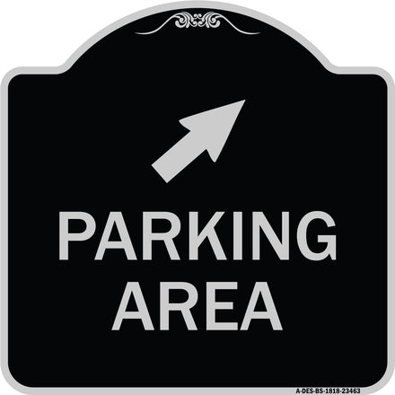 Parking Area with Upper Right Arrow