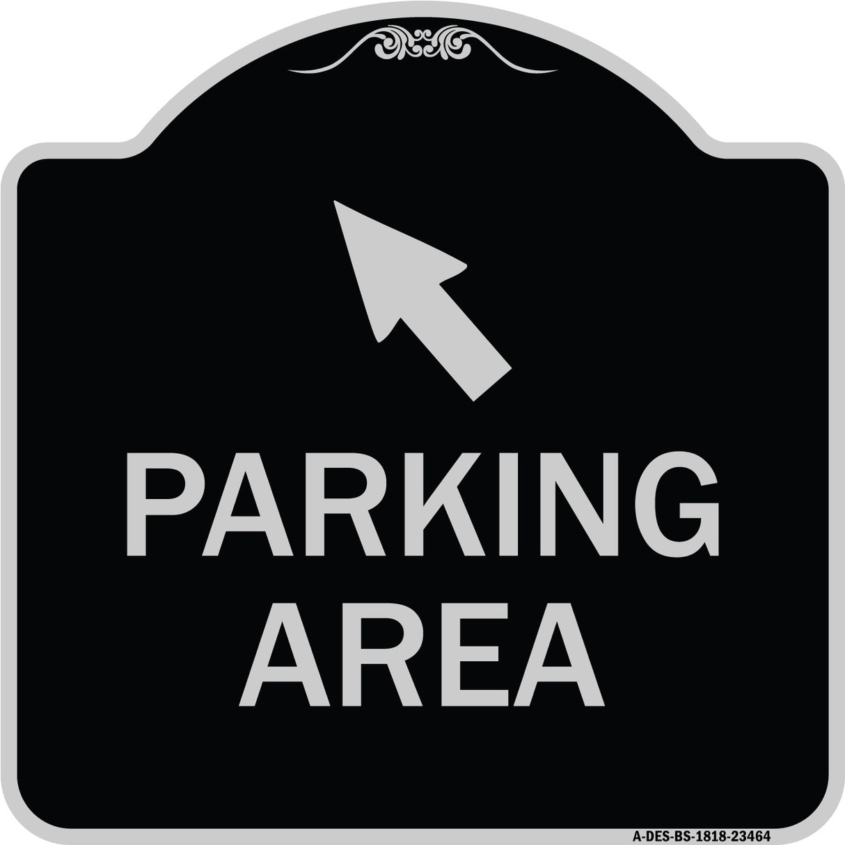 Parking Area with Upper Left Arrow
