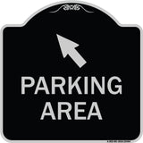 Parking Area with Upper Left Arrow